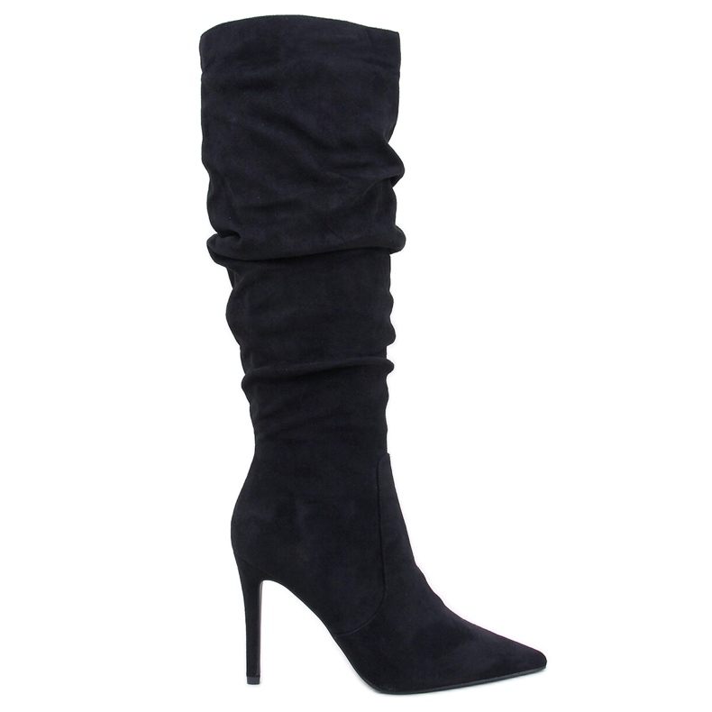 Klassische High-Heel-Stiefel von Danielle Black schwarz