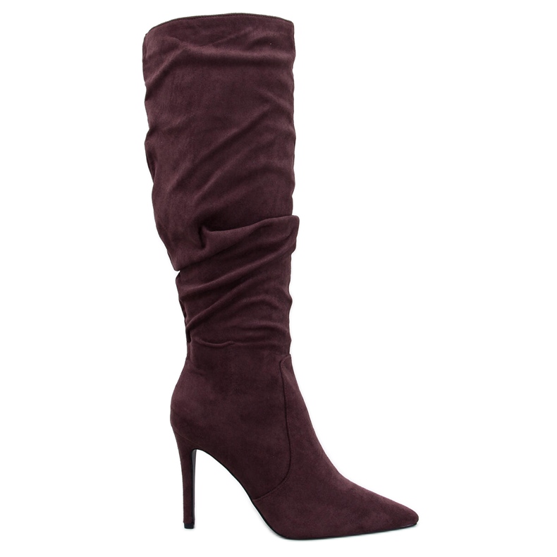 Klassische High-Heel-Stiefel von Danielle Brown braun