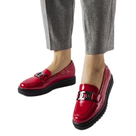 Inna Rote Lackmokassins von Vinceza