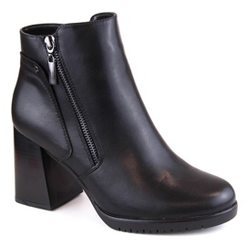 Isolierte schwarze Damenstiefeletten von Sergio Leone BT323