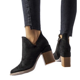 Artemisia schwarze Stiefeletten mit hohem Absatz