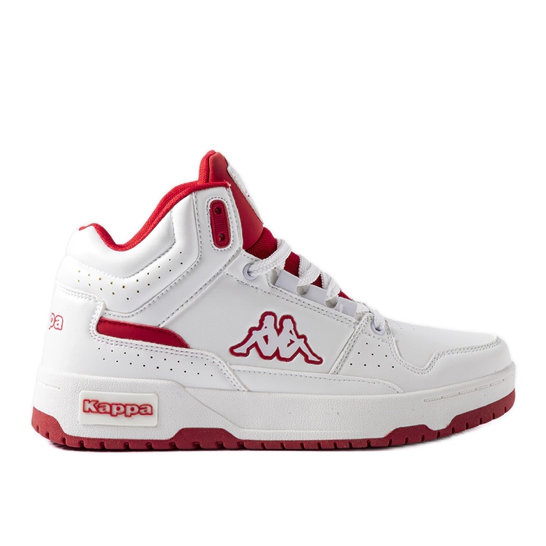 Weiße und rote Unisex-Schuhe Kappa 243316 Jonscha