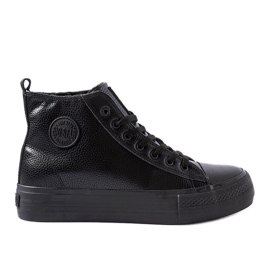 Schwarze isolierte Sneakers Big Star MM174065 906