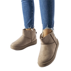 Beige Damen-Schneestiefel Big Star KK274294