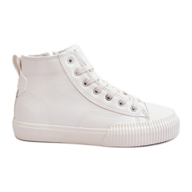 Isolierte Damen-Sneaker mit Reißverschluss, Weiß, Big Star MM274017