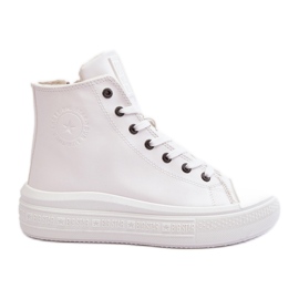 Isolierte Damen-Sneaker mit Reißverschluss, Weiß, Big Star MM274021