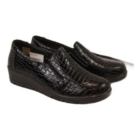 Bequeme lackierte Keilschuhe T.Sokolski W SCA61A, schwarz