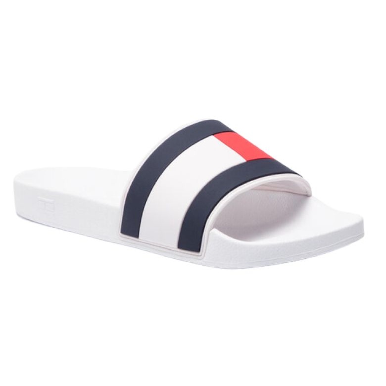 Tommy Hilfiger Essential Flag M Flip-Flops FM0FM02327 weiß