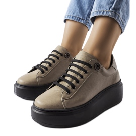 Beige Brogues LS5379 Taupe