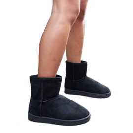 Schwarze, isolierte Custonaci-Schneestiefel