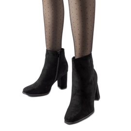 Schwarze Torricelli-Stiefeletten mit hohen Absätzen