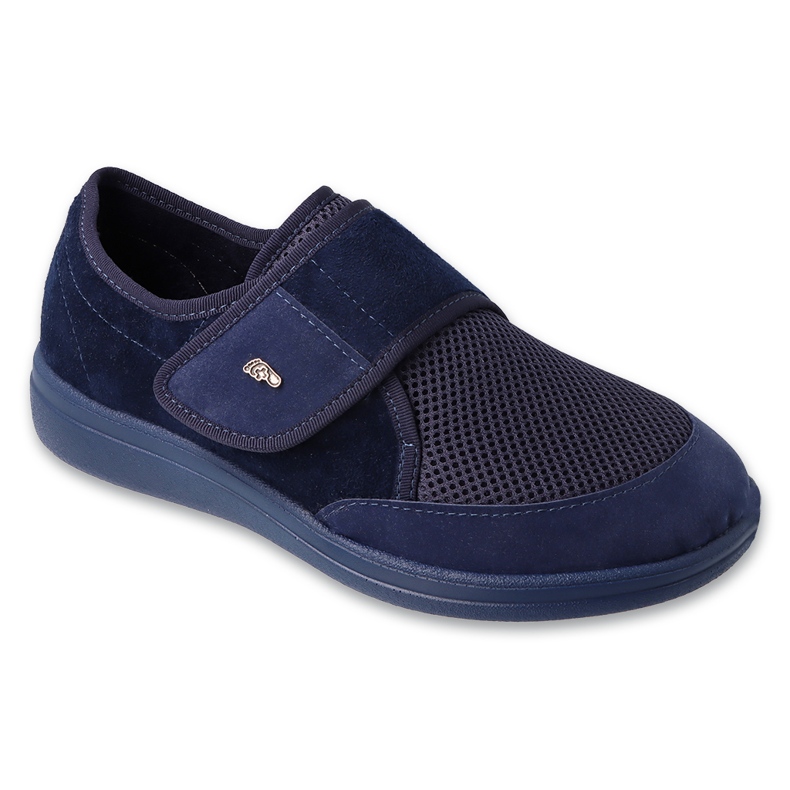 Befado Footwear Damenschuhe mit Klettverschluss und austauschbarem PU-Einsatz 087D001 blau