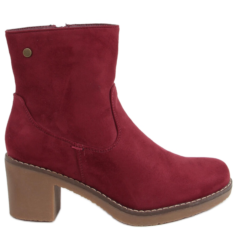 Linzi Wine Stiefel mit Gummiabsatz rot