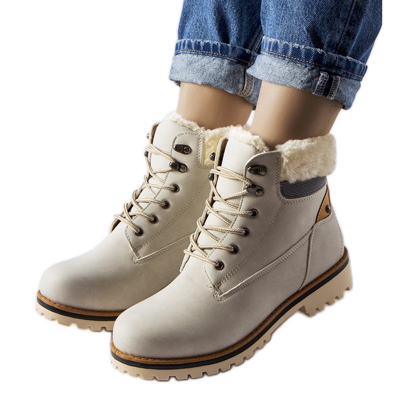 Graue isolierte Montalbino-Stiefel