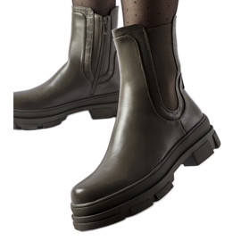 Grüne Sneaker mit massiver Torin-Sohle