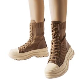 Braune Arbeitersocken mit dicker Sohle von Vitto