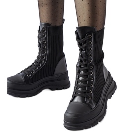 Schwarze Arbeitersocken mit dicker Vitto-Sohle