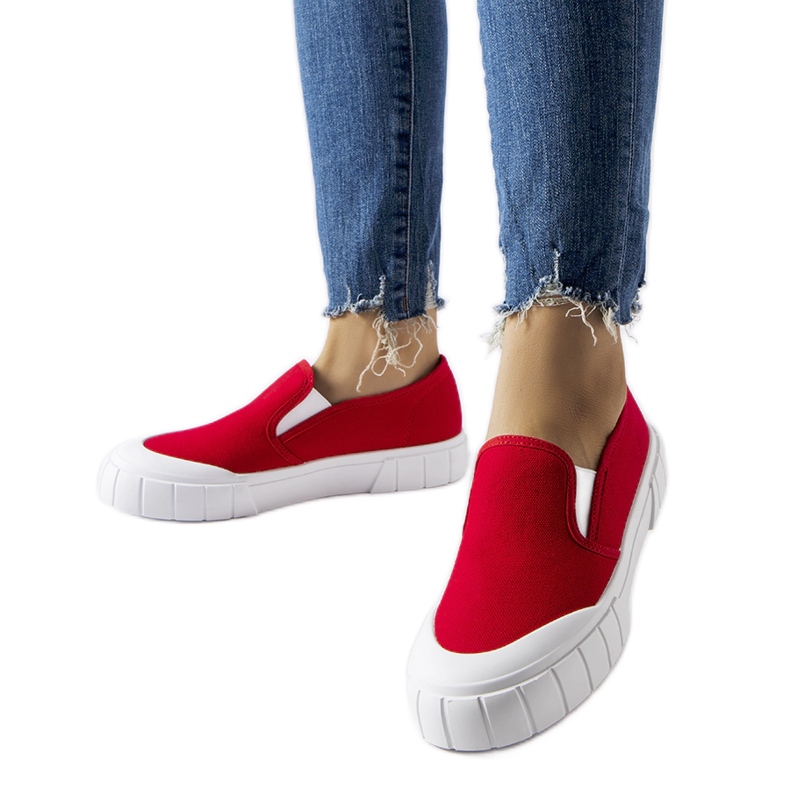 Rote Codiponte-Slip-On-Sneaker