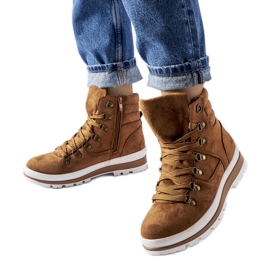 Karamellisolierte Trekkingschuhe von Mazara braun