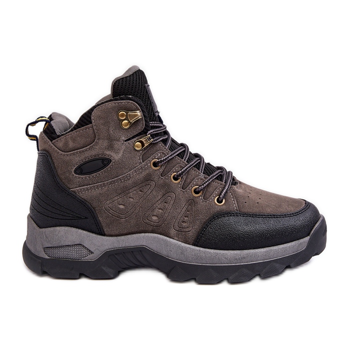 WR1 Herren Trapper Trekkingschuhe Grau Fontanoe