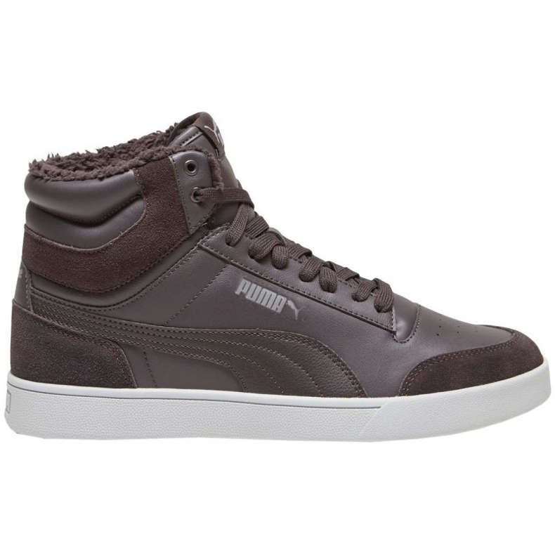 Puma Shuffle Mid Fur Flat Schuhe 387609 03 braun