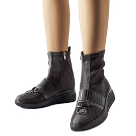 Graue Sockenstiefeletten von Colonnata
