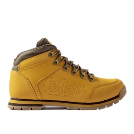 Gelbe Lederschuhe Lee Cooper LCJ-21-01-0706M