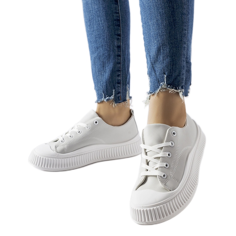 Graue Erbezzo-Plateau-Sneaker