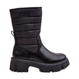 Isolierte Schneestiefel mit Reißverschluss Schwarz Big Star MM274068