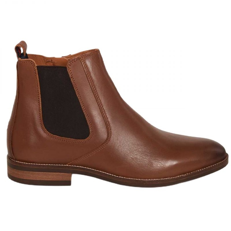 Tommy Hilfiger Essential Hilfiger Lth Chelsea M Schuhe FM0FM04182 braun