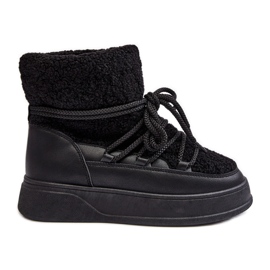 FG2 Plateau-Schneestiefel für Damen Schwarz Ahatissa