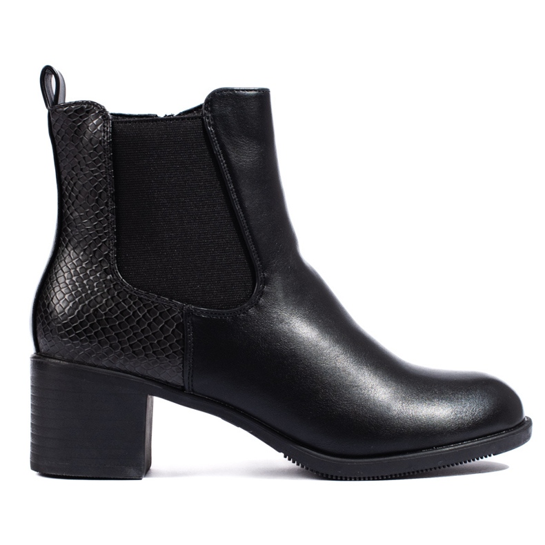 Schwarze, elegante Shelovet-Stiefeletten