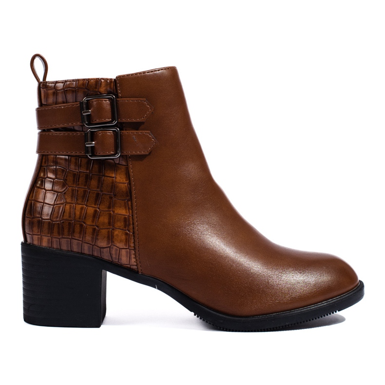 Braune bequeme Damenstiefel von Shelovet