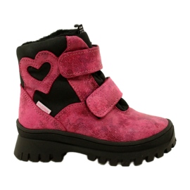 Mädchen von Mädchen Leder Schnee Stiefel wasserdichte Stiefel te-por Mazurek 1351 Pink rosa