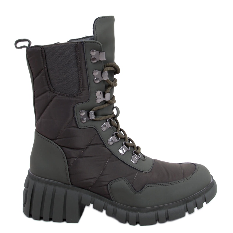 Juwelengrüne Nylonstiefel