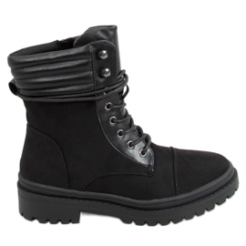Gaba Schwarze Arbeitsstiefel für Damen