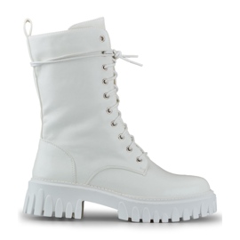 Weiße Damenbeutel mit abnehmbarer Verzierung