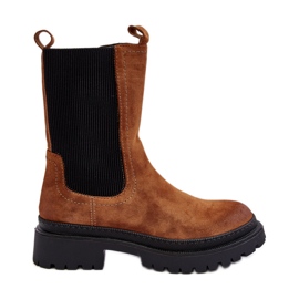 Camel Samil Chelsea-Stiefel für Damen mit Reißverschluss braun