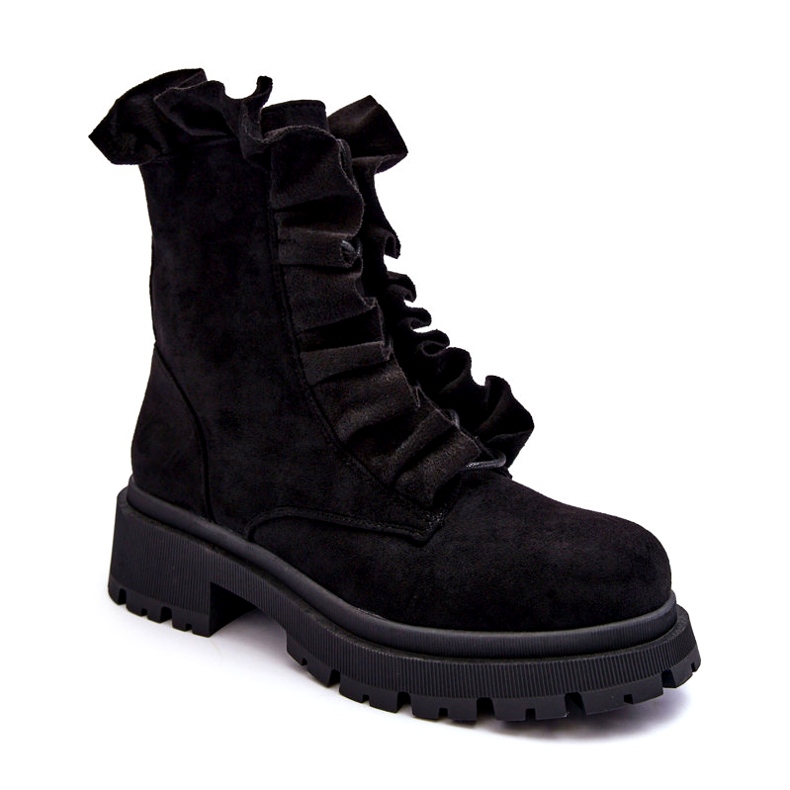 Seastar Waren isolierte flache Stiefel schwarze Stiefel