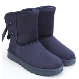 Schneestiefel von Emusy mit Schleifen in Stella Blue blau