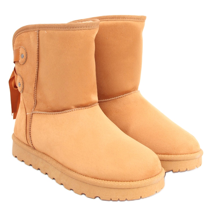 Emusy Schneestiefel mit Schleifen von Stella Camel braun