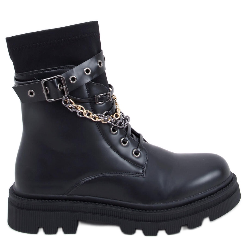 Steve Black Militärstiefel schwarz