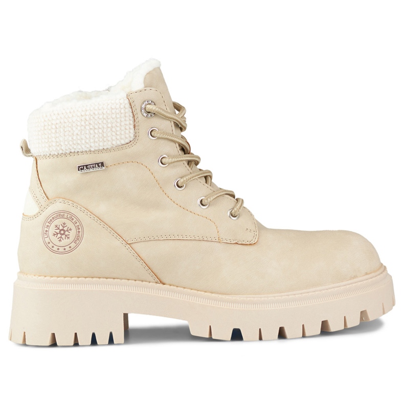 Beige isolierte Damenstiefel von Hanly