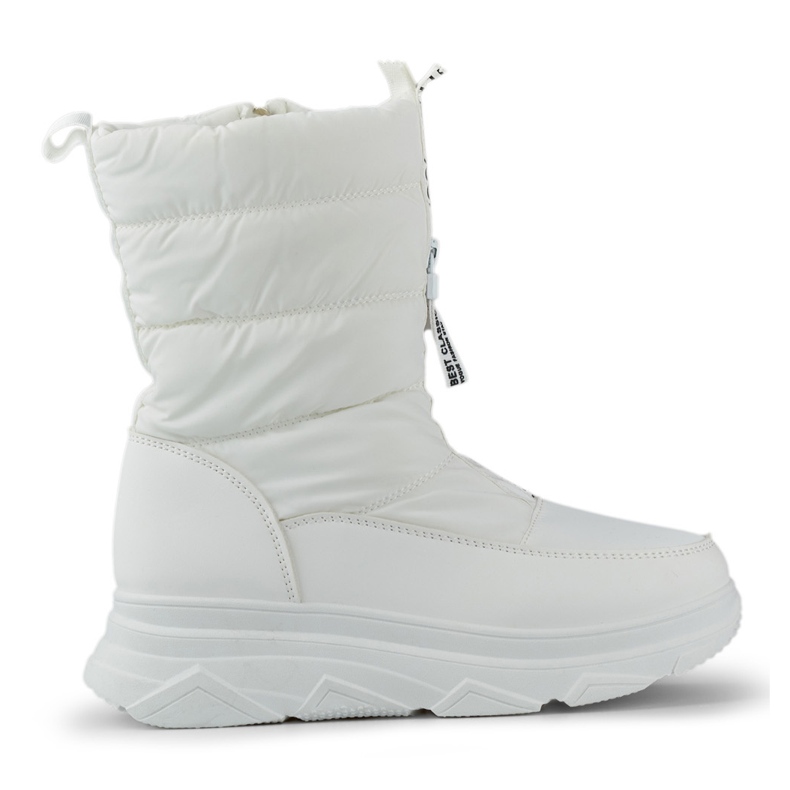 Weiße Sport-Schneestiefel für Damen