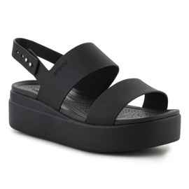 Crocs Brooklyn Low Wedge Sandalen 206453-060 schwarz