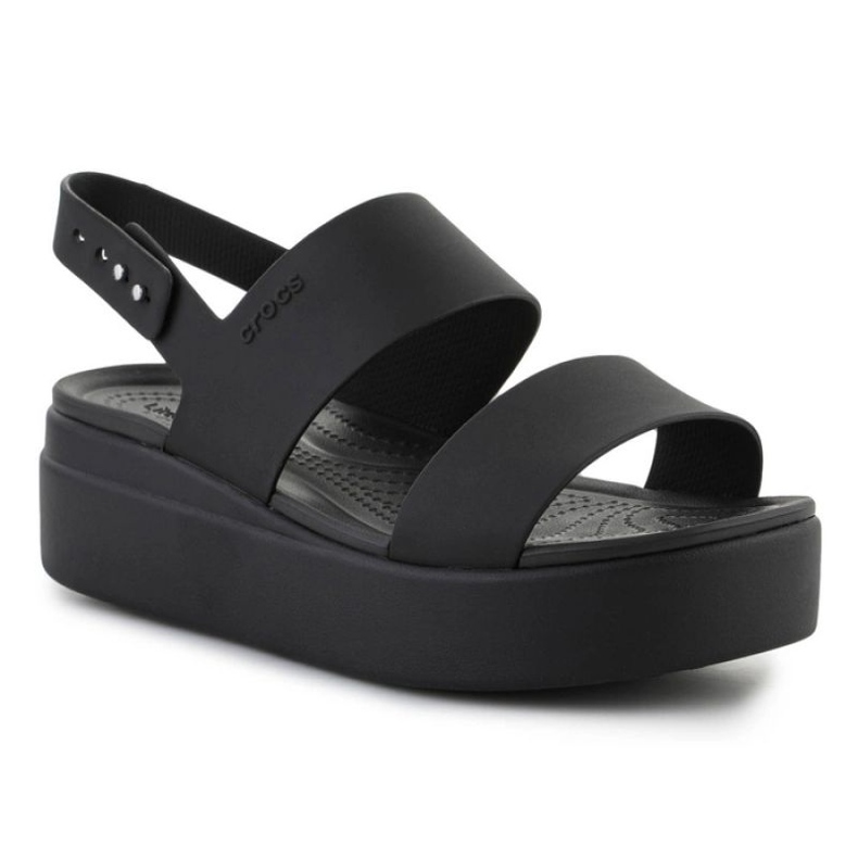 Crocs Brooklyn Low Wedge Sandalen 206453-060 schwarz
