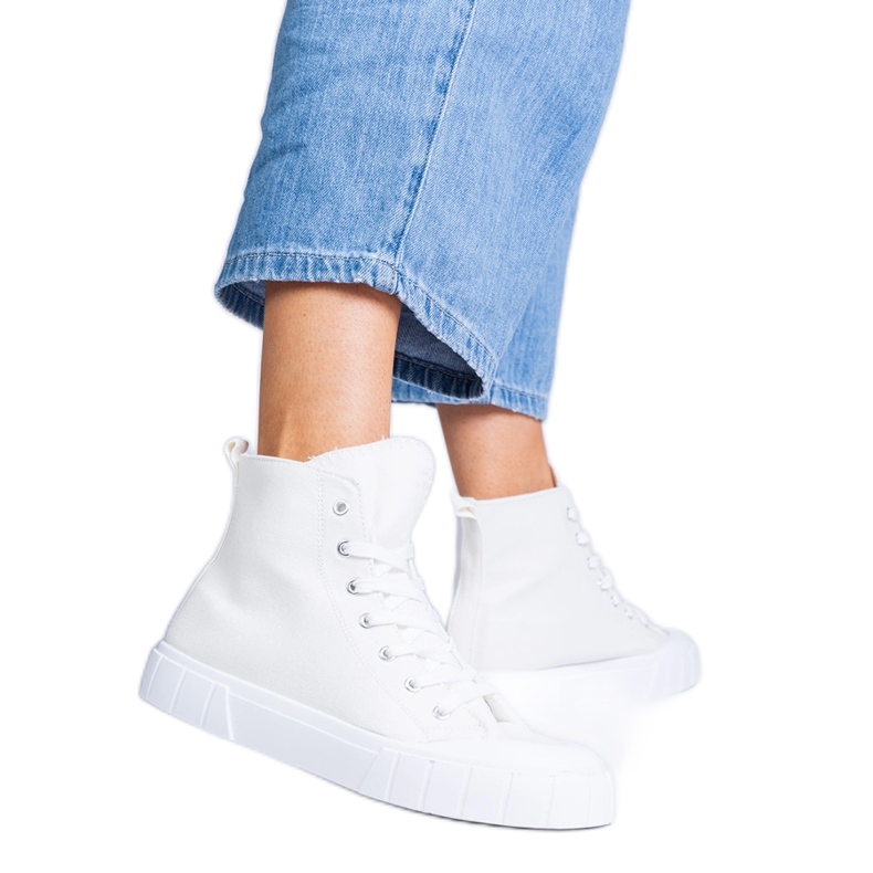 Inna Weiße Citta High-Top-Sneaker