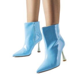 Blaue Lackstiefeletten von Dionisi