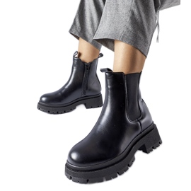 Schwarze isolierte klassische Olmedo-Stiefel