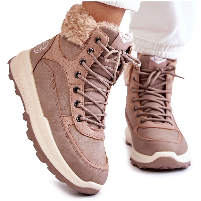 Isolierte Stiefel der Frauen, Lee Cooper LCJ-22-44-1363 Pink rosa